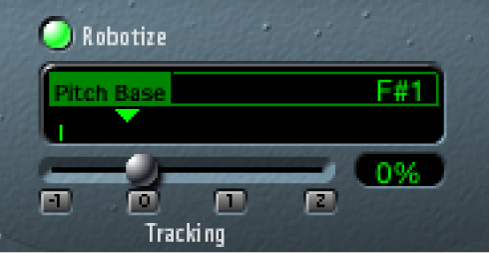 The Vocal Transformer Robotize controls.