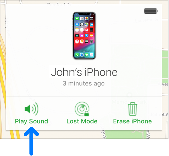 Icloud Comの Iphoneを探す を使ってデバイス上でサウンドを再生する Apple サポート