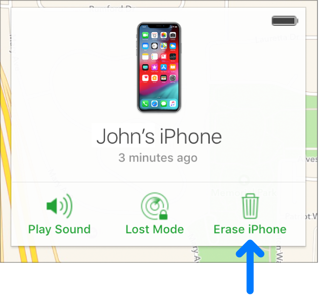 Icloud Comの Iphoneを探す でデバイスを消去する Apple サポート