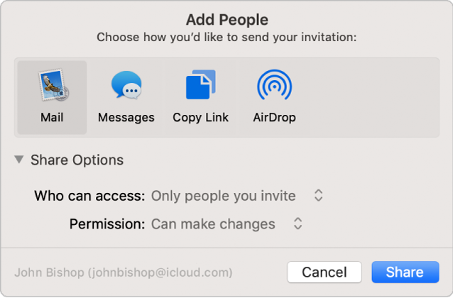 Use Icloud File Sharing To Share Folders And Documents With Other