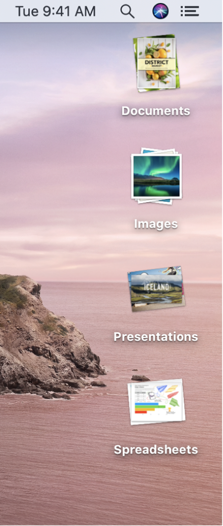 Mac catalina stacked apps showing as folder list