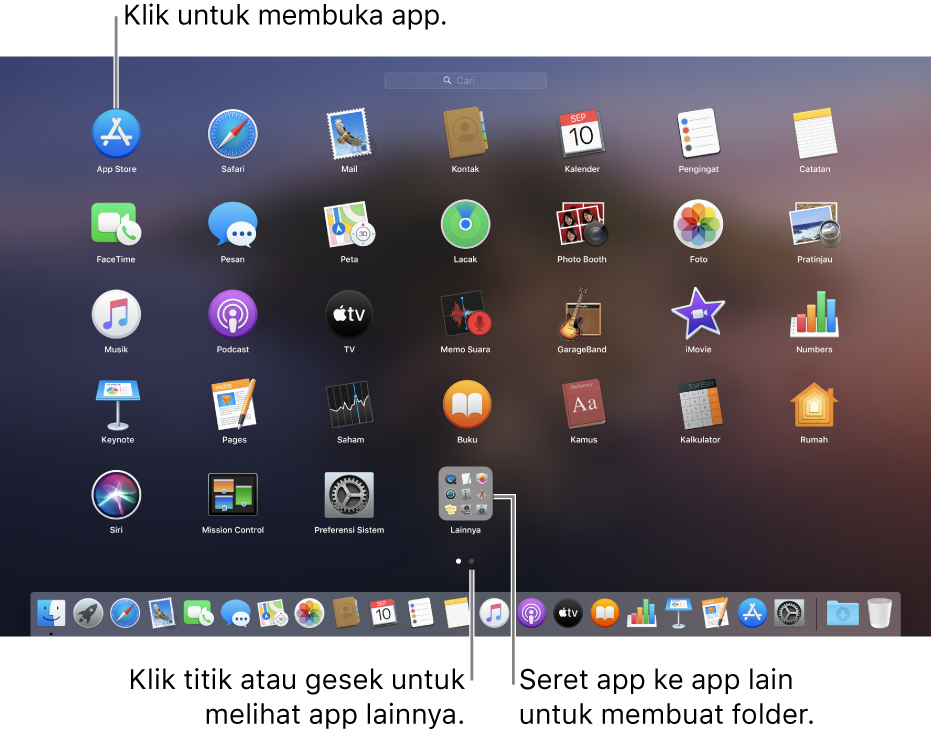 Menggunakan Launchpad Untuk Melihat Dan Membuka App Di Mac