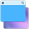 Íróasztal és képernyővédő ikon