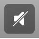 Figure. The toolbar Master Mute button in a muted state.
