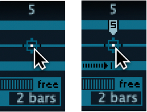 図。ベクトルエンベロープのサスティンポイント。