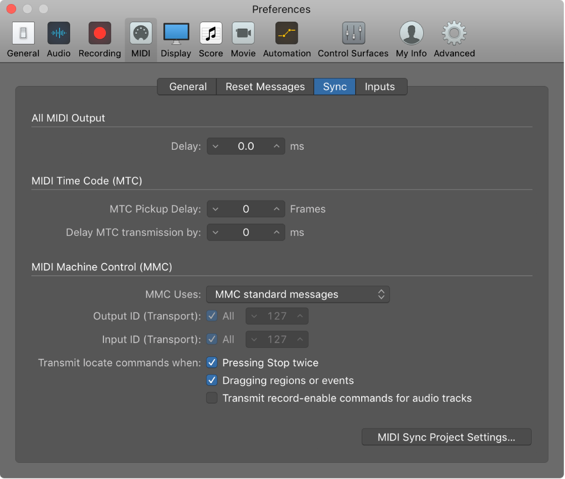Sync Preferences In Logic Pro Apple Yposthri3h