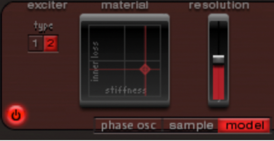 図。「Material」パッド。