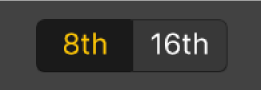 図。「8th/16th」ボタン。