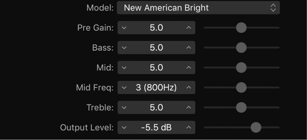 図。Bass Ampウインドウ。