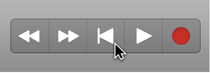 图。点按控制条中的“跳到开头”按钮。