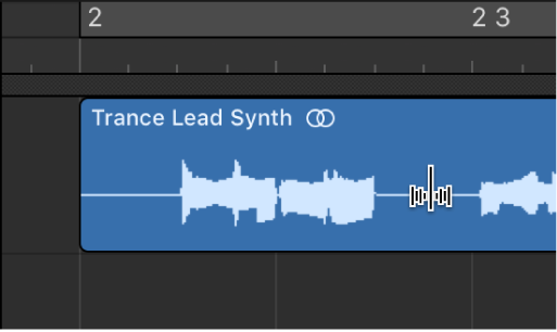 图。显示未处于瞬变标记上方的 Flex 工具的外观。