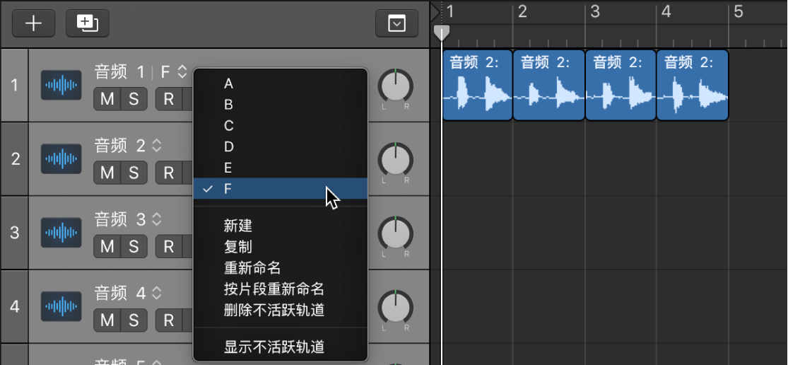 图。片段可作为备选轨道访问。