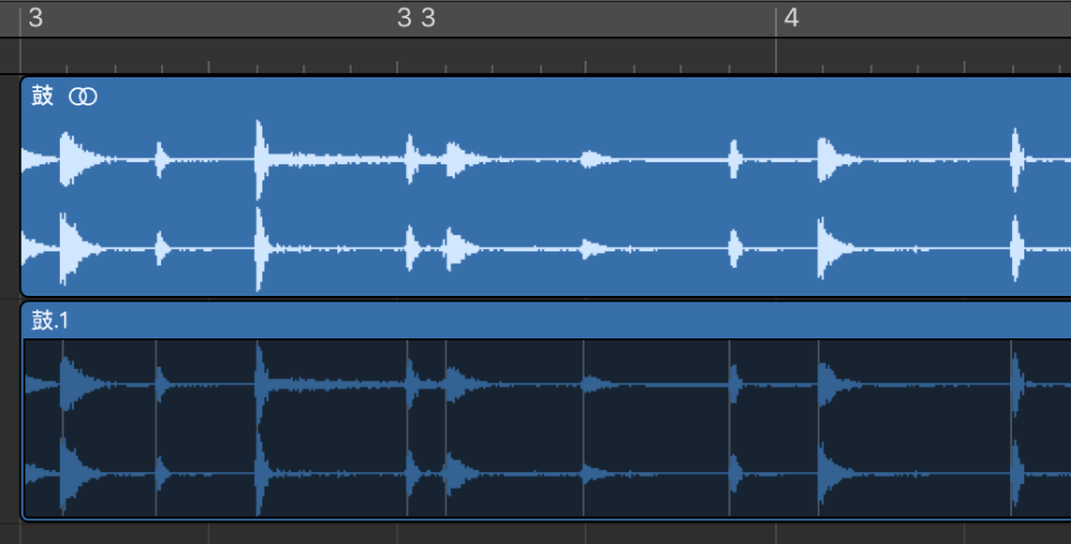 图。显示音频片段量化前和量化后的一对图像。