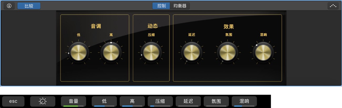 图。软件乐器轨道智能控制和动态智能控制屏幕快捷键。