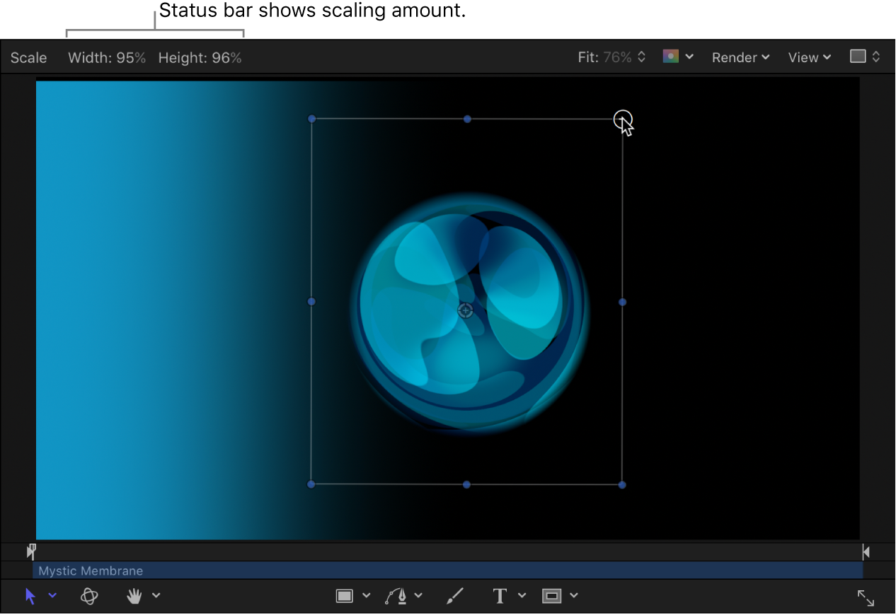 Change Layer Position Scale Or Rotation In Motion Apple Support