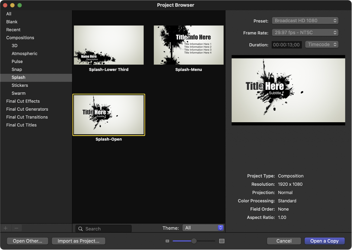 显示自定预览的项目浏览器