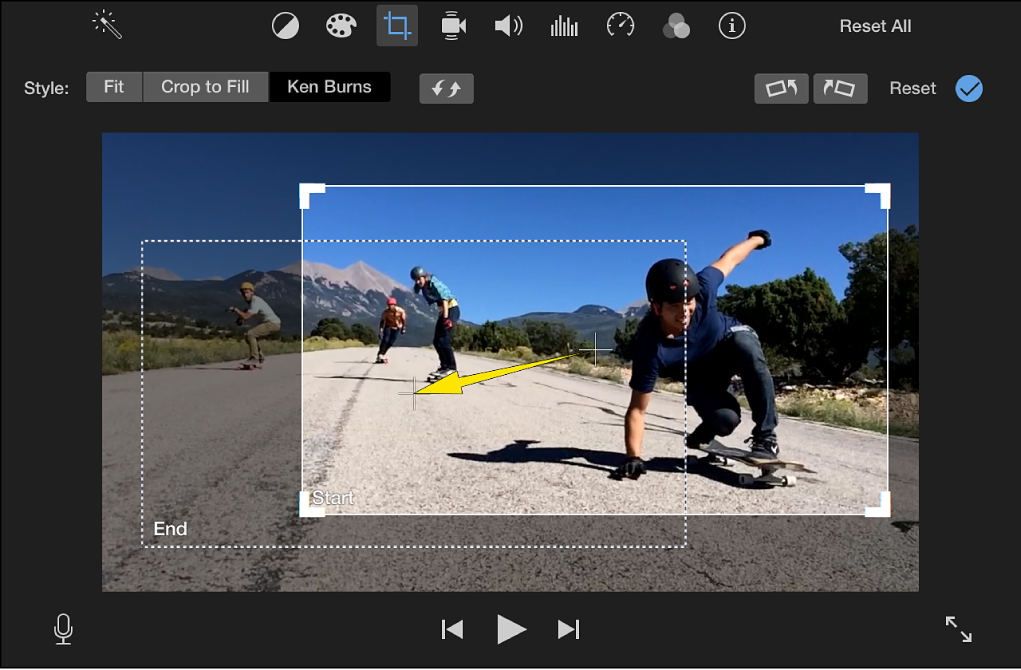 Add the Ken Burns effect in iMovie on Mac - Apple Support