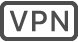 El icono de estado de VPN.