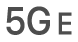 El icono de estado de 5G E