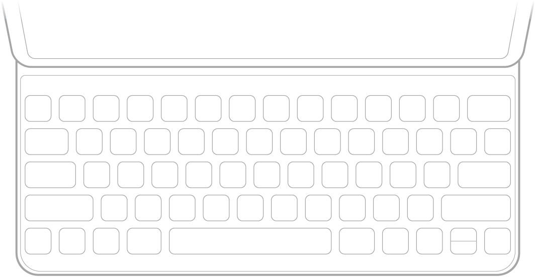 Ilustração do Smart Keyboard.