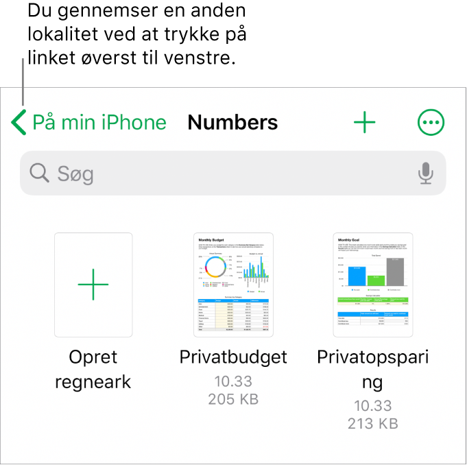 Regnearksadministrationen til iPhone.