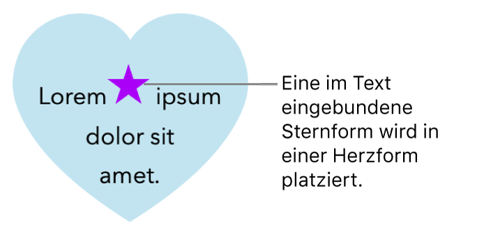 Platzieren Von Objekten In Einem Textfeld Oder Einer Form In Keynote Auf Dem Ipad Apple Support