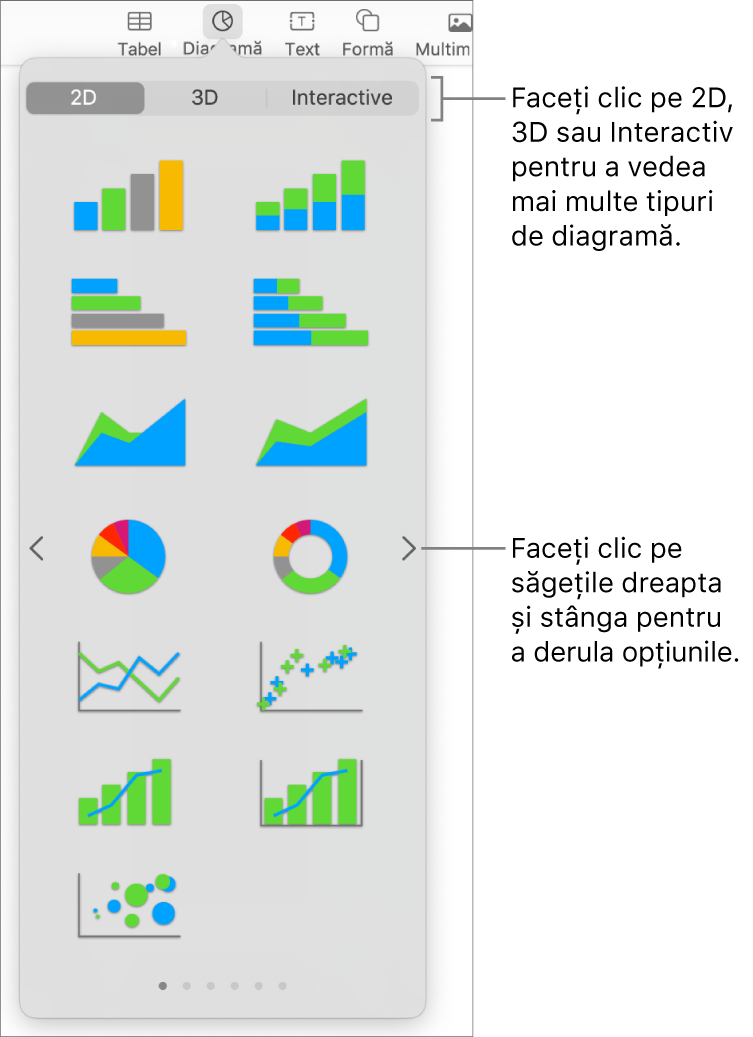 Meniu Adaugă diagramă.