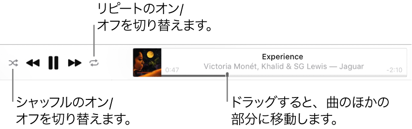 Web上のapple Musicで曲をシャッフルする リピートする Apple サポート