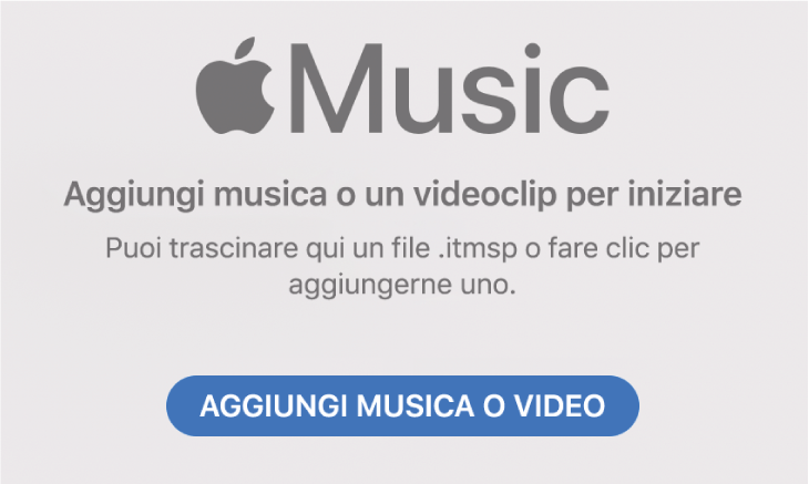 aggiungi contenuti per i provider di musica