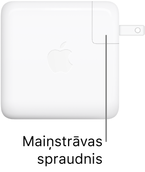 61 W vai 96 W USB-C strāvas adapteris.