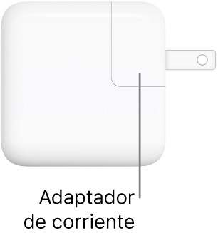 El adaptador de corriente USB-C de 30 W.