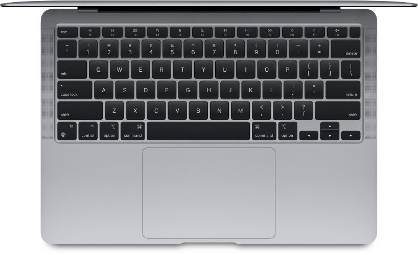 MacBook Air ylhäältä.