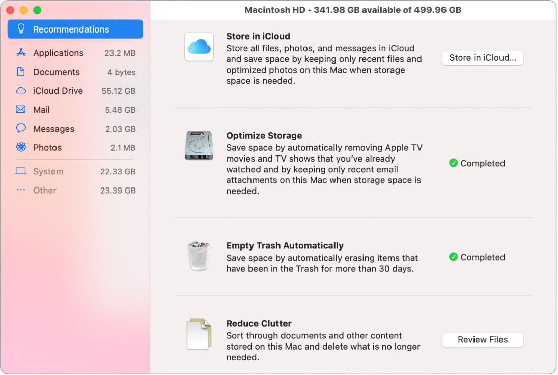 how to free up space on mac with mail