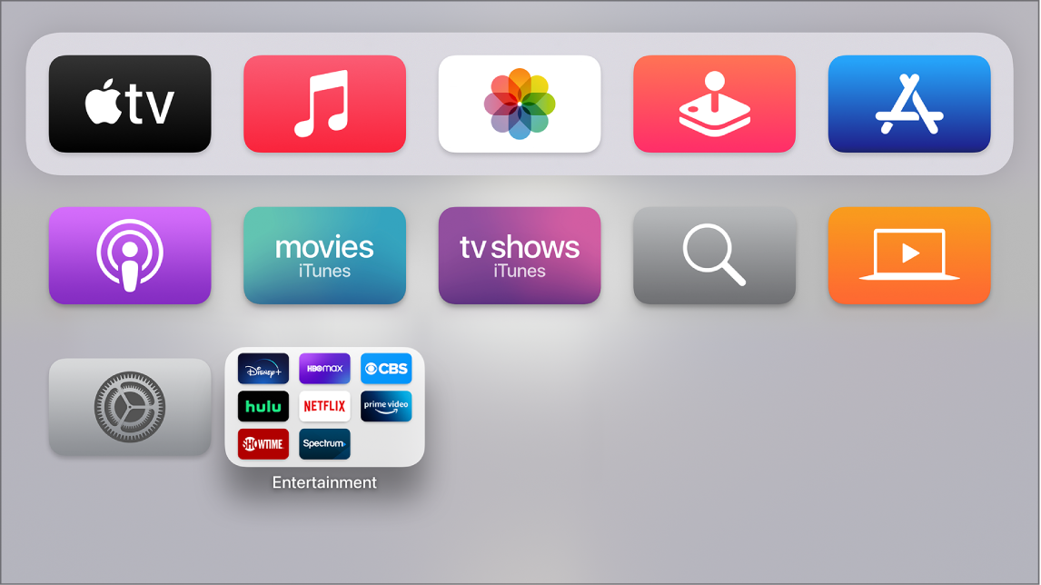 Customize the Apple TV Home screen - Apple Support