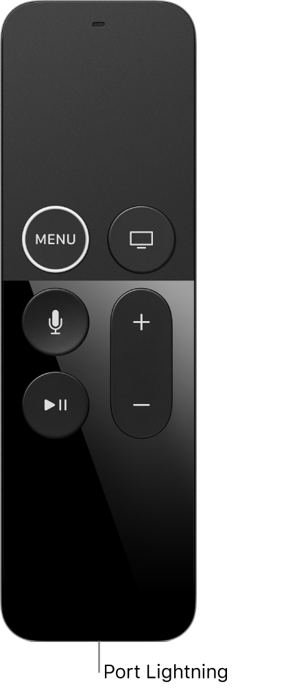 Image de la télécommande avec le port Lightning