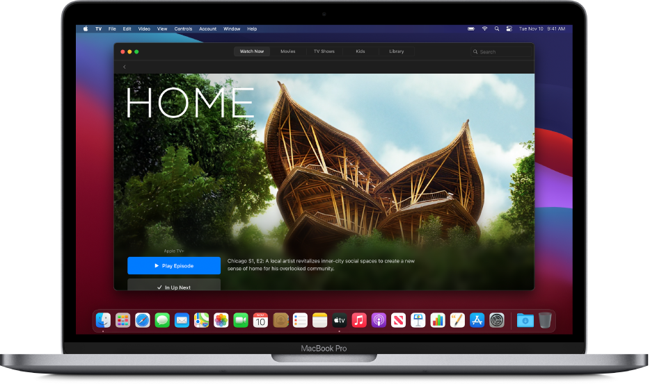 L’écran Regarder de l’app Apple TV.