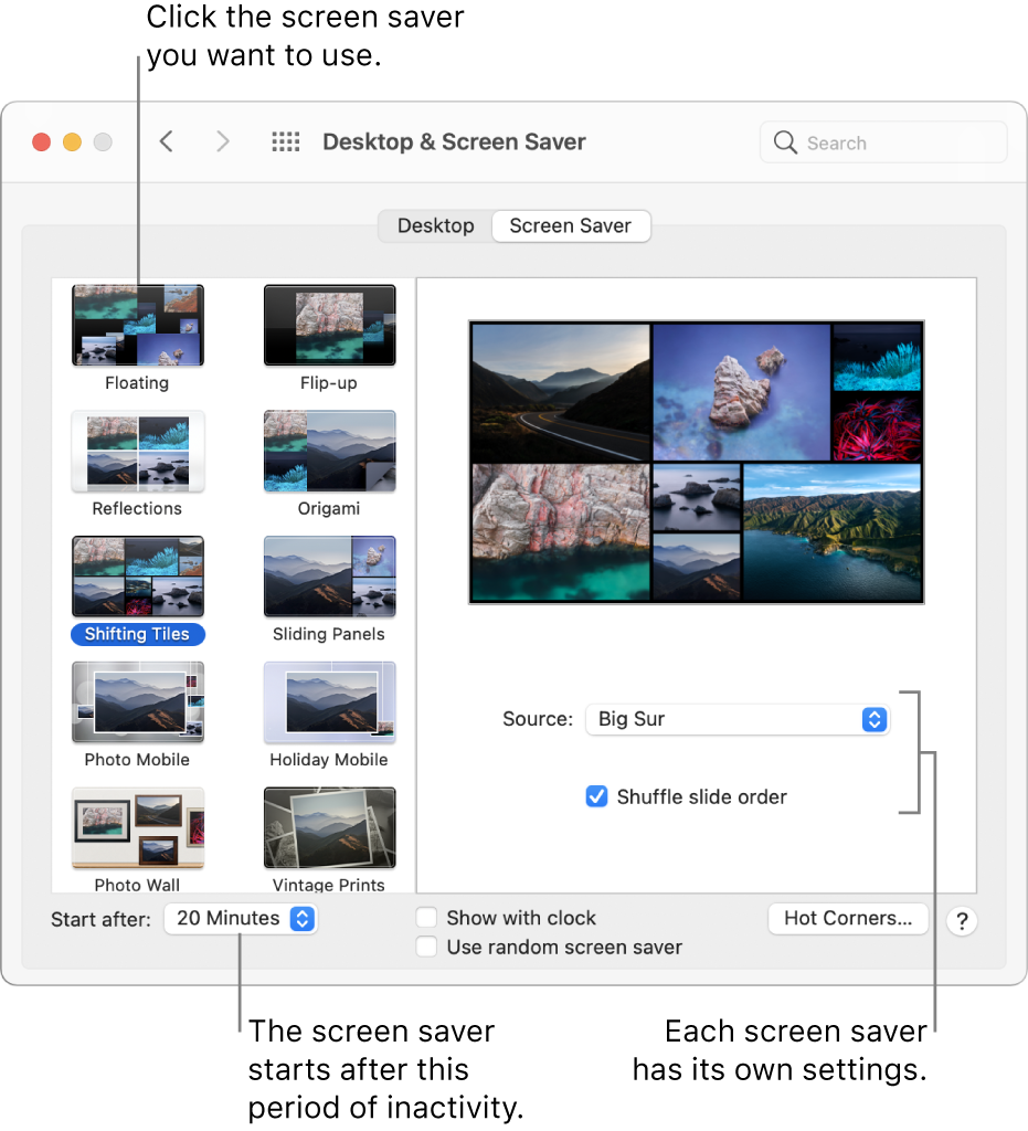 mac screensaver download