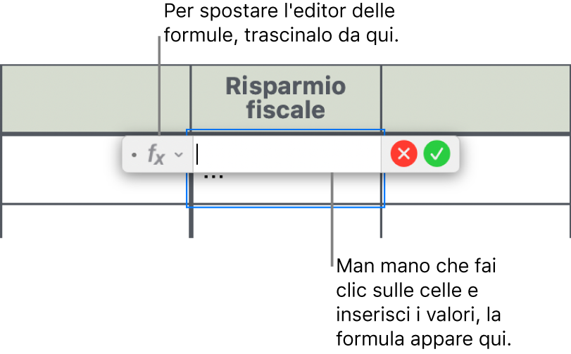 “Editor formule”.