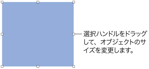 Macのkeynoteでオブジェクトのサイズを変更する 回転する 反転する Apple サポート