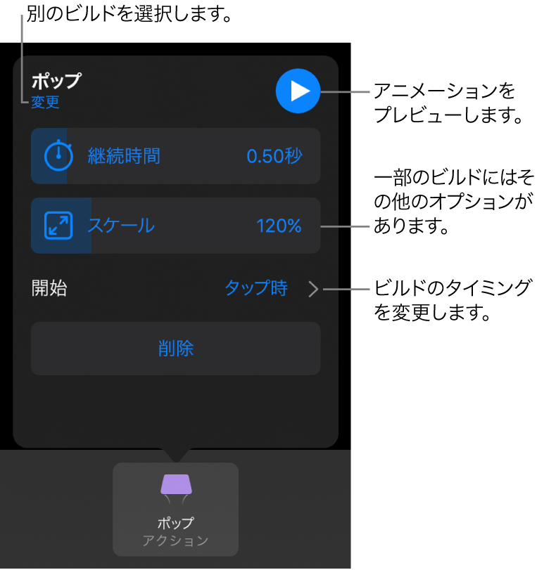 Ipadのkeynoteでスライド上のオブジェクトをアニメートする Apple サポート