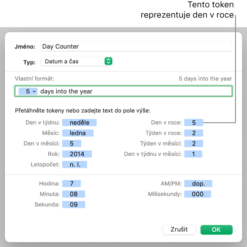 Vlastní formát buněk obsahujících datum a čas