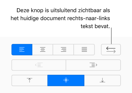De knop ‘Tekstrichting’ in de Opmaak-zijbalk.