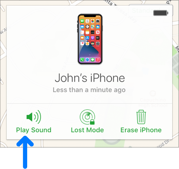 play sound on find my iphone