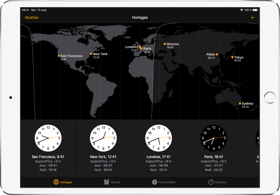 Voir L Heure Des Villes Du Monde Entier Sur L Ipad Assistance Apple