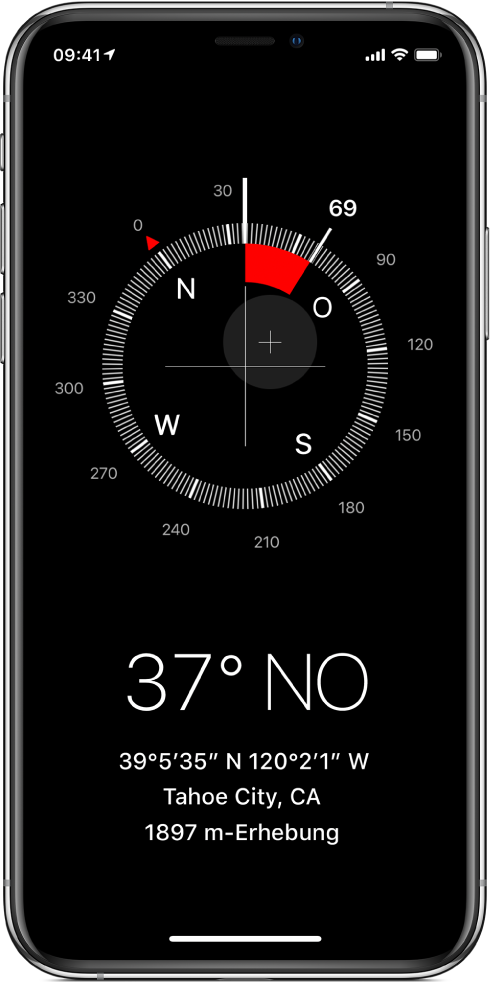 Verwenden Des Kompasses Auf Dem Iphone Apple Support