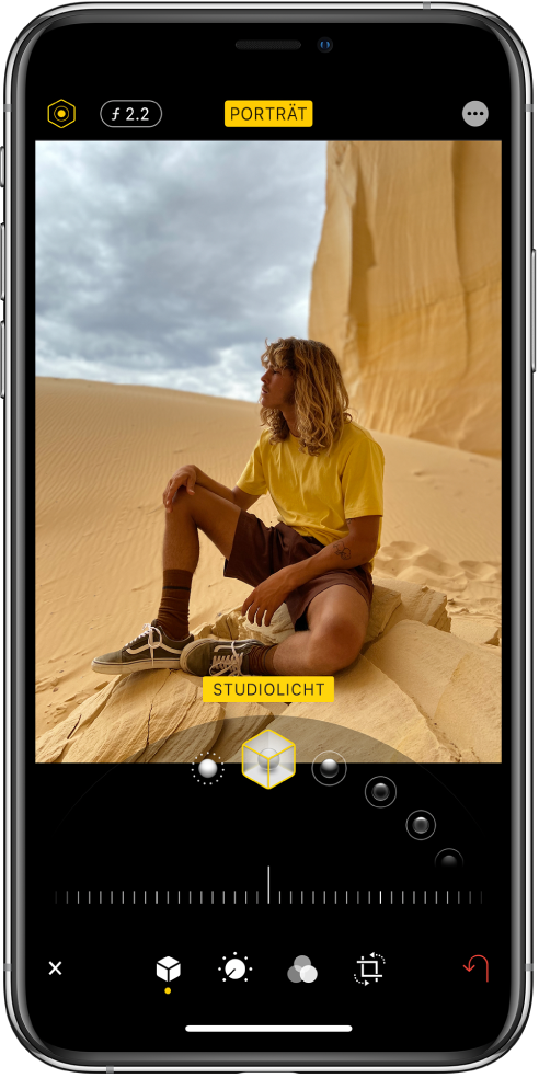 Bearbeiten Von Fotos Im Portratmodus Auf Dem Iphone Apple Support