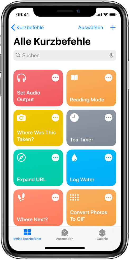 Verwenden Der App Kurzbefehle Zum Automatisieren Von Aufgaben Auf Dem Iphone Apple Support