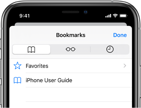 Bookmark Favorite Webpages In Safari On Iphone Apple Support