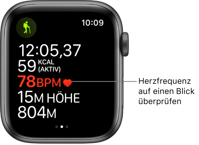 Prufen Der Herzfrequenz Auf Der Apple Watch Apple Support