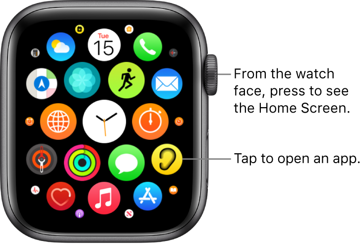 Open Apps On Apple Watch Apple Support